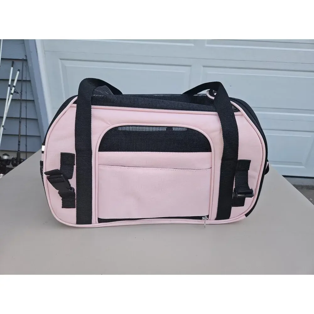 EliteField Pet Dog Cat Carrier NEW! Pink Airline Approved SM/MED 15